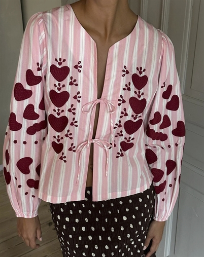 Sissel Edelbo - Elisabeth Skjorte - Rose Stripes